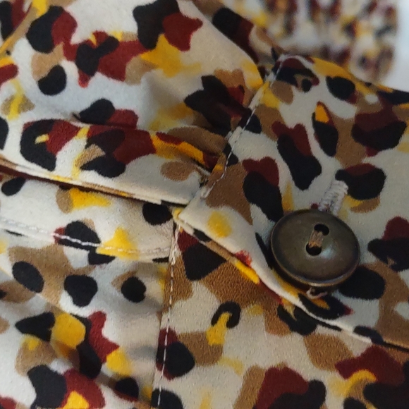 cabi long sleeve multi color blouse - Picture 4 of 6